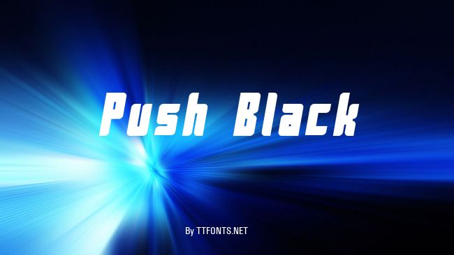 Push Black example